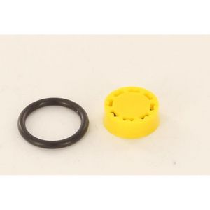 Huis flowrestrictie cv 9mm geel s4747900