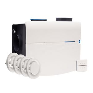 PROMO Woonhuisventilator MVS-15RHBP Renovatiepakket randaarde+perilex incl. 4 ventielen MKL (21130044)