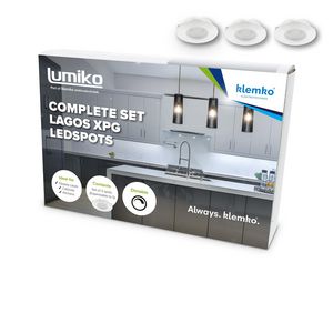 Ledspot compleet Lagos pakket met 3x XPG 3000K dimbaar