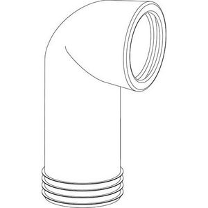 Closetafvoerbocht 301A - 180mm-asl.110 mof