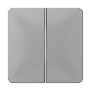 Tastafdekking 2-voudig compleet CD grijs KNX