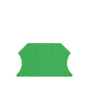 Afsluit- eindplaat groen h:56mm b:1.5mm V-0 Wemid VVE=50