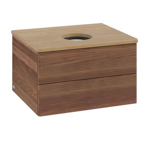Wastafelonderkast Antao 600x360x500mm Warm Walnut K18111HM
