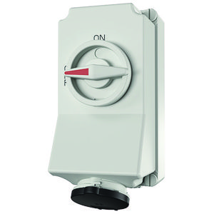 Wandcontactdoos 16A 7-polig  7H 500V IP44 HW/VN DUO
