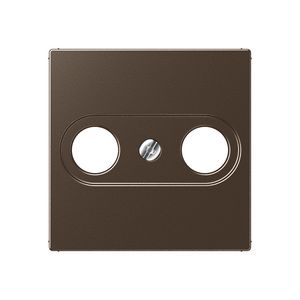 Afdekking TV-FM 2-gats A500 mokka