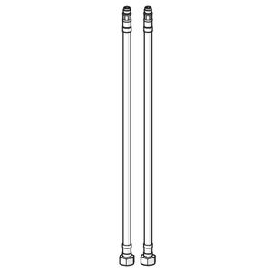 Set a 2 st. aansluitslang 375mm