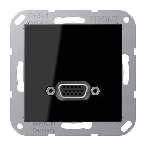 Afdekking A500 zwart voor 1xVGA