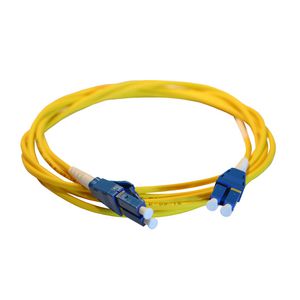 Glasvezel Patchkabel Uniboot geel OS2 LC-LC 10m.