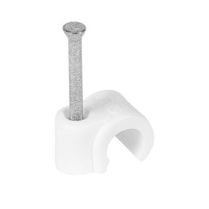 Doos a 100st. Spijkerclip 2,75/4mm wit