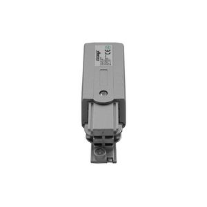 Power connector links voor 3-fase rails zilver