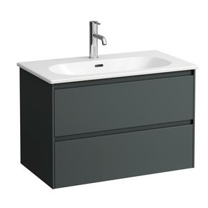 Combipack,wastafel+kraangat+onderkast 2 laden,80cm,traf grey