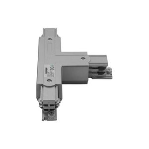 T shape links 2 voor 3-fase rails zilver
