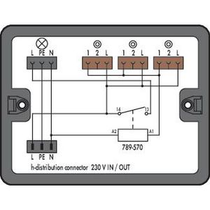 Verdeeldoos Pulsschakeling 1 ingang 899-632/101-000