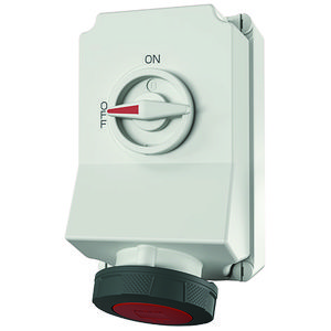 Wandcontactdoos 63A 4-polig  6H 400V IP67 DUO