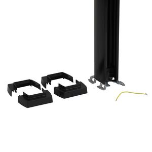 Energiezuil 1 compartiment 45mm 3,90M zwart