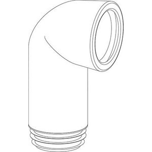 Closetafvoerbocht 302C/180mm asl.100mm buis
