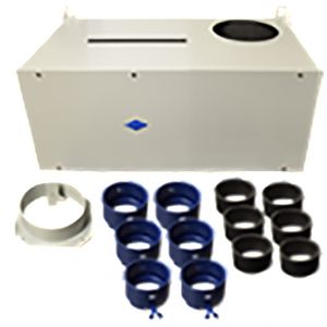 Dem/Qual.Flow univ. plenum wand/plafond mont. 8 aansl.