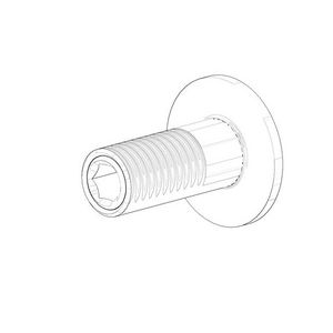 Afdekplaat 13x15mm chr