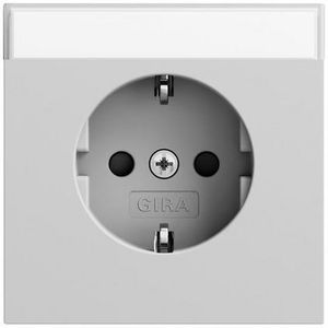 wandcontactdoos met randaarde TK + Safety Plus System 70 gris m(gel.)