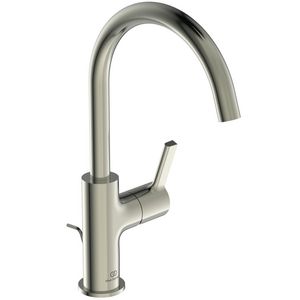 Joy wastafelmengkraan 5l/min. hoge uitloop waste silver storm (rvs look)