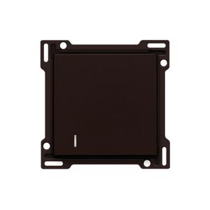 Afwerkingsset hotelkaartschakelaar dark brown