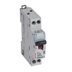 Installatieautomaat MCB DX³ 1-polig + Nul C-karakteristiek 25A 6000A