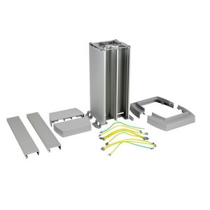 Energiezuil 4 compartiment 45mm 0,3M ALU