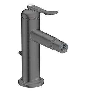 AXOR Archivio 1-hendel bidetkraan met op-up afvoer Brushed Black Chrome