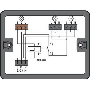 Verdeeldoos Pulsschakeling 2 ingangen 899-632/103-000