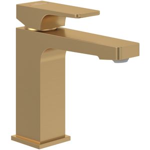 Eengreeps wastafelkraan Architectura Square Brushed Gold TVW12500400076