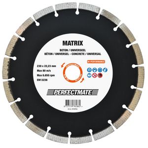 Matrix diamantzaagblad 125mm asgat 22.23mm