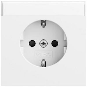wandcontactdoos met randaarde TK + Safety Plus System 70 zuiver wit m(gel.)