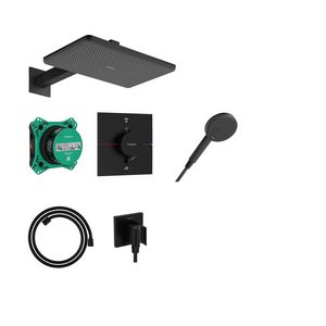 ShowerSet 210/340 1 straalsoort thermostaat inb. Raindance Alive Q mat zwart