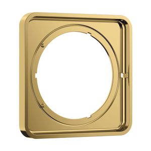 Kraanrozet AX ShowerSelect ID verlenging softsquare 5mm Polished Gold Optic