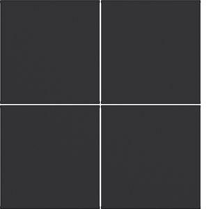Afdekking KNX taster 4-voudig A.x/C.x nachtzwart mat