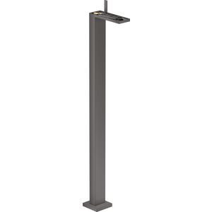 AXOR MyEdition 1-hendel wastafelmengkraan vloergemonteerd zonder plaat met afvoerplug Brushed Black Chrome