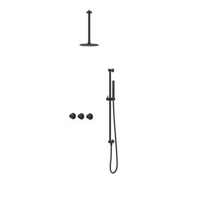 Afbouwdeel regendouche combiset Pact 4 inbouwthermostaat mat zwart CSP4EXMZADCB excl. inbouwbox