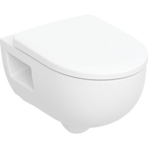 Wandcloset combipack 300 Basic diepspoel gedeeltelijk gesloten vorm TurboFlush incl.softclose zitting