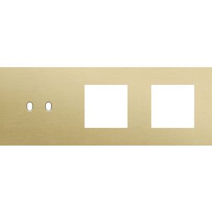 Afdekplaat 3-voud horiz. 71mm centerafst. 227-57707