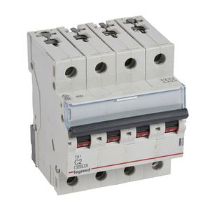 Installatieautomaat MCB TX3 4-polig C-karakteristiek 2A 6000A