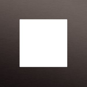 Enkelvoudige afdekplaat Niko Pure alu ganache brushed