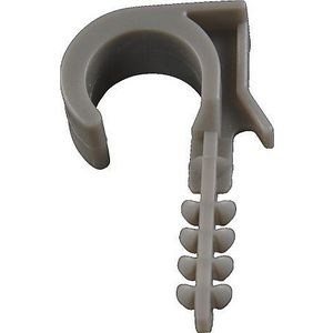 Doos a 100st. Buisclip 16/20mm grijs
