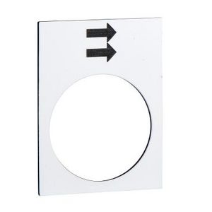 Etiket 30x40mm Met symbool Wit Harmony XB4/XB5 VVE=10
