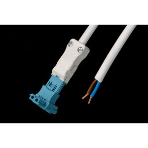 T-splitter-aansluitsnoer 2-polig 0,75mm² 30cm pastelblauw DALIDca (AC164 VT 3/2 PB + A)