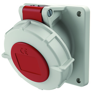 Inbouwwandcontactdoos 16A 4-polig  6H 400V IP67 TwinCONTACT