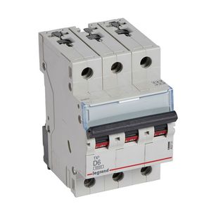 Installatieautomaat MCB TX3 3-polig D-karakteristiek 6A 6000A
