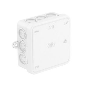 Kabeldoos 85x85x40mm polyethyleen reinweiß RAL9010 VVE=10