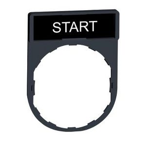 Schild 30x40mm etiket 8x27mmSTART" Harmony XB4/XB5 VVE=10