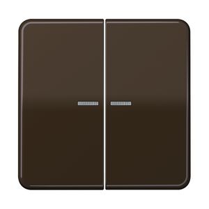 Tastafdekking 2voudig CD500 bruin KNX RF