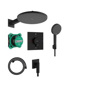 ShowerSet 300 1 straalsoort thermostaat inbouwd. Raindance Alive S mat zwart